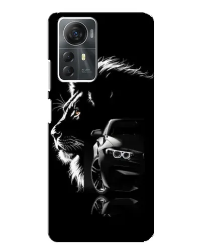 Чехол для ZTE Blade A72s с картинкой «BMW и лев»
