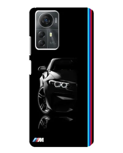 Чехол для ZTE Blade A72s с картинкой «Силуэт BMW в темноте»