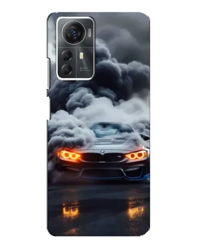 Чехол для ZTE Blade A72s с картинкой «BMW в дыму»