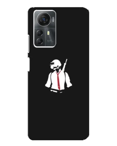 Чехол для ZTE Blade A72s с картинкой «PUBG — силуэт воина» Чехол для ZTE Blade A72s с картинкой «PUBG — силуэт воина»