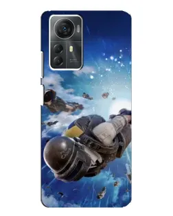 Чехол для ZTE Blade A72s с картинкой «Десант PUBG — прыжок»
