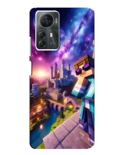 Чехол для ZTE Blade A72s с картинкой «Стив и космос» Чехол для ZTE Blade A72s с картинкой «Стив и космос»