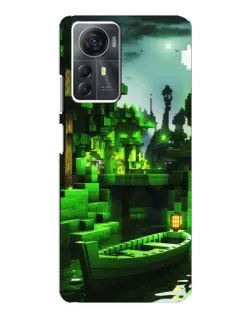 Чехол для ZTE Blade A72s с картинкой «Minecraft лесной пейзаж»