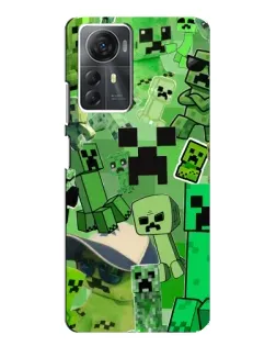 Чехол для ZTE Blade A72s с картинкой «Криперы Minecraft»