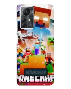 Чехол для ZTE Blade A72s с картинкой «Minecraft герои игры»