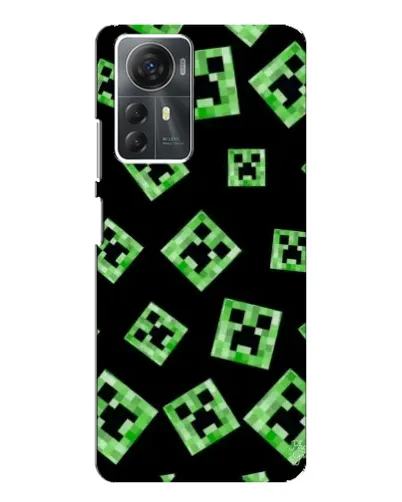 Чехол для ZTE Blade A72s с картинкой «Паттерн с криперами» Чехол для ZTE Blade A72s с картинкой «Паттерн с криперами»