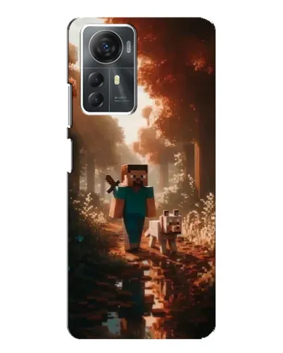 Чехол для ZTE Blade A72s с картинкой «Стив в лесу» Чехол для ZTE Blade A72s с картинкой «Стив в лесу»