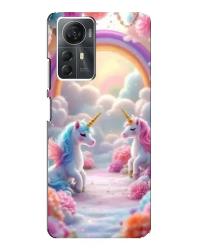 Чехол для ZTE Blade A72s с картинкой «Радуга и единороги» Чехол для ZTE Blade A72s с картинкой «Радуга и единороги»