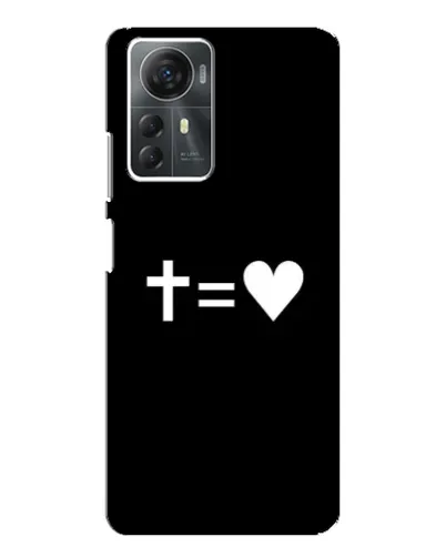 Чехол для ZTE Blade A72s с картинкой «Крест и Сердце» Чехол для ZTE Blade A72s с картинкой «Крест и Сердце»