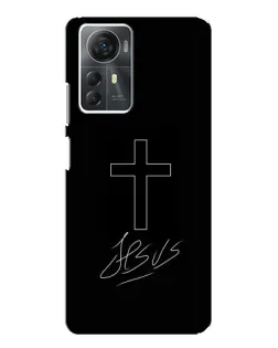 Чехол для ZTE Blade A72s с картинкой «Графический крест Jesus» Чехол для ZTE Blade A72s с картинкой «Графический крест Jesus»