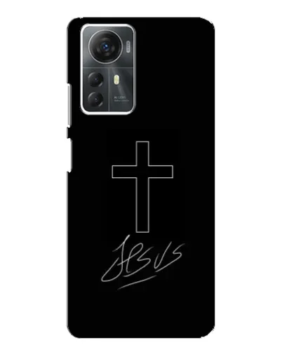 Чехол для ZTE Blade A72s с картинкой «Графический крест Jesus» Чехол для ZTE Blade A72s с картинкой «Графический крест Jesus»
