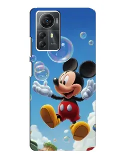Чехол для ZTE Blade A72s с картинкой «Mickey и мыльные пузыри»