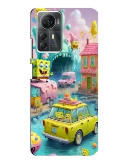 Чехол для ZTE Blade A72s с картинкой «Монстр-трак приключения»