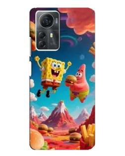 Чехол для ZTE Blade A72s с картинкой «Космический фастфуд»