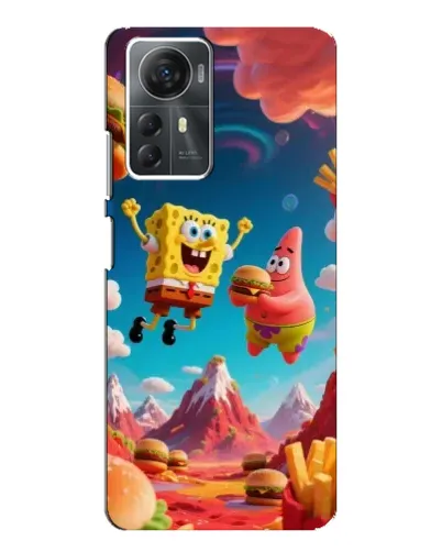 Чехол для ZTE Blade A72s с картинкой «Космический фастфуд»
