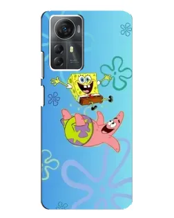 Чехол для ZTE Blade A72s с картинкой «Спанч Боб и Патрик»