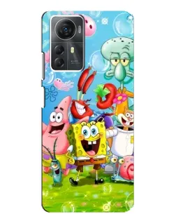 Чехол для ZTE Blade A72s с картинкой «Губка Боб и друзья»