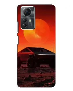 Чехол для ZTE Blade A72s с картинкой «Cybertruck на Марсе»