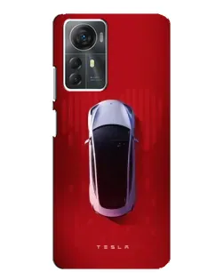 Чехол для ZTE Blade A72s с картинкой «Tesla Top View»