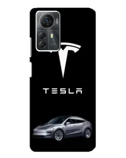 Чехол для ZTE Blade A72s с картинкой «Tesla Model Y»