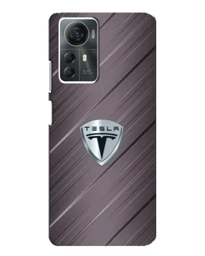 Чехол для ZTE Blade A72s с картинкой «Металлическая текстура Tesla»