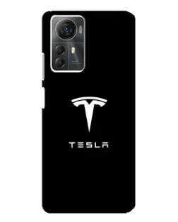 Чехол для ZTE Blade A72s с картинкой «Tesla White Logo»