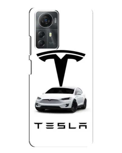 Чехол для ZTE Blade A72s с картинкой «Tesla White Style»