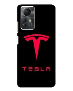 Чехол для ZTE Blade A72s с картинкой «Tesla Red Logo»