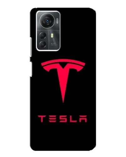 Чехол для ZTE Blade A72s с картинкой «Tesla Red Logo»
