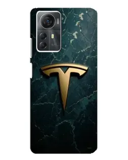 Чехол для ZTE Blade A72s с картинкой «Мраморная Tesla Gold»