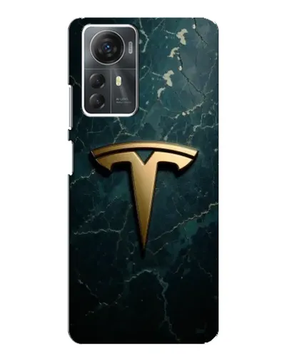 Чехол для ZTE Blade A72s с картинкой «Мраморная Tesla Gold»