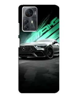 Чехол для ZTE Blade A72s с картинкой «Темный Mercedes AMG»