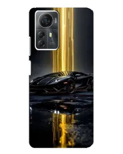 Чехол для ZTE Blade A72s с картинкой «Ночной Lamborghini драйв»