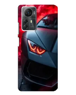 Чехол для ZTE Blade A72s с картинкой «Lamborghini красное сияние»