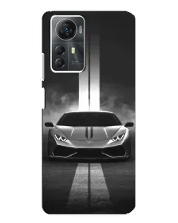 Чехол для ZTE Blade A72s с картинкой «Lamborghini симметрия дорог»