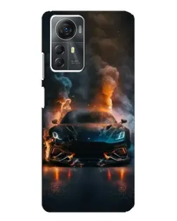 Чехол для ZTE Blade A72s с картинкой «Lamborghini дымная эстетика»