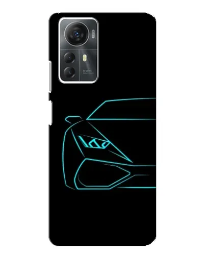 Чехол для ZTE Blade A72s с картинкой «Голубой силуэт Lamborghini» Чехол для ZTE Blade A72s с картинкой «Голубой силуэт Lamborghini»