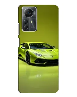 Чехол для ZTE Blade A72s с картинкой «Салатовый Lamborghini Huracan»
