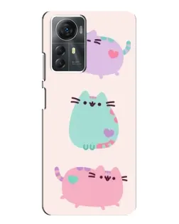 Чехол для ZTE Blade A72s с картинкой «Pusheen трио» Чехол для ZTE Blade A72s с картинкой «Pusheen трио»
