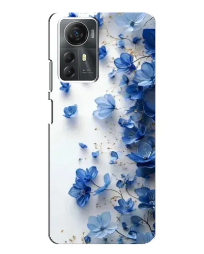 Чехол для ZTE Blade A72s с картинкой «Голубой цветочный каскад»