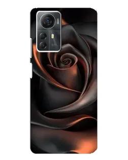 Чехол для ZTE Blade A72s с картинкой «Шелковая черная роза»