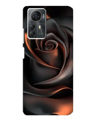 Чехол для ZTE Blade A72s с картинкой «Шелковая черная роза»
