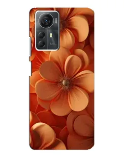 Чехол для ZTE Blade A72s с картинкой «Оранжевый макро цветок»