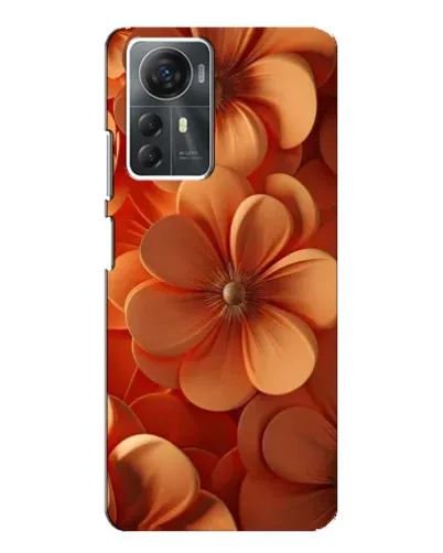 Чехол для ZTE Blade A72s с картинкой «Оранжевый макро цветок»