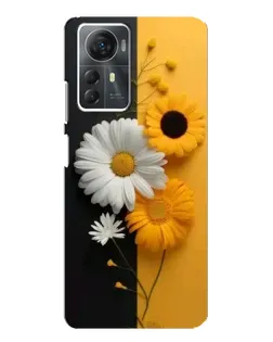 Чехол для ZTE Blade A72s с картинкой «Подсолнух и ромашка»