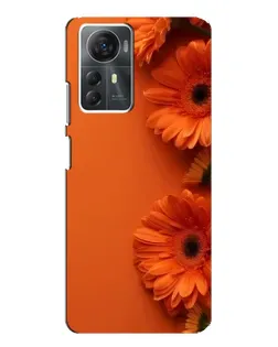 Чехол для ZTE Blade A72s с картинкой «Оранжевые герберы»