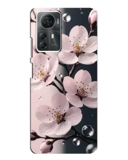 Чехол для ZTE Blade A72s с картинкой «Нежная сакура и капли»