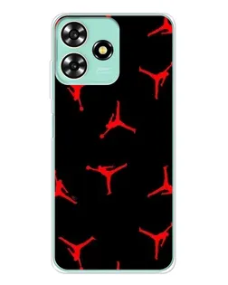 Чехол для ZTE Blade A73 с картинкой «Jordan Red Pattern»