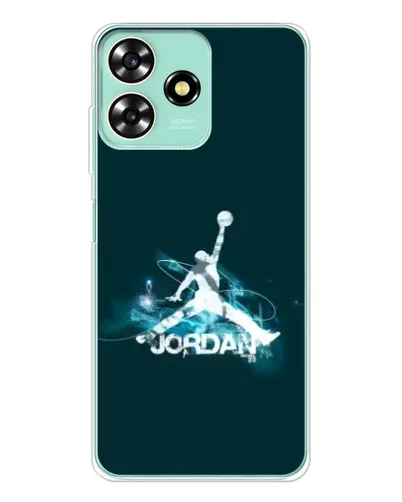 Чехол для ZTE Blade A73 с картинкой «Jordan Blue Fire» Чехол для ZTE Blade A73 с картинкой «Jordan Blue Fire»