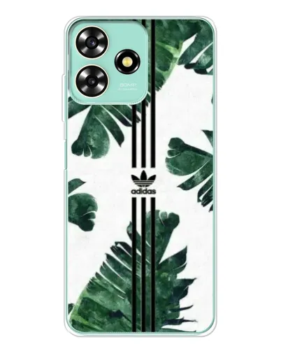 Чехол для ZTE Blade A73 с картинкой «Пальмовые листья адидас» Чехол для ZTE Blade A73 с картинкой «Пальмовые листья адидас»
